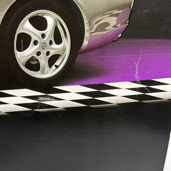 Vintage 1998 Porsche Carerra 911 Poster Tangerine Press Ron Kimball 18x24” - Picture 10 of 10